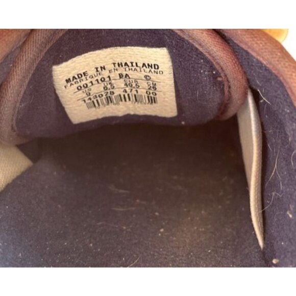 Vintage Nike Denim Sneakers With Cream Laces & Brown Trim - Casual Retro Style 9 - Picture 10 of 12